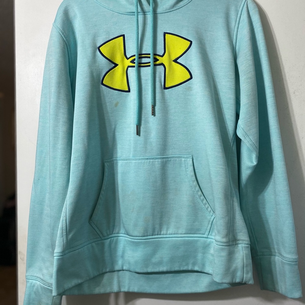 Under armor pull over hooded sweatshirt